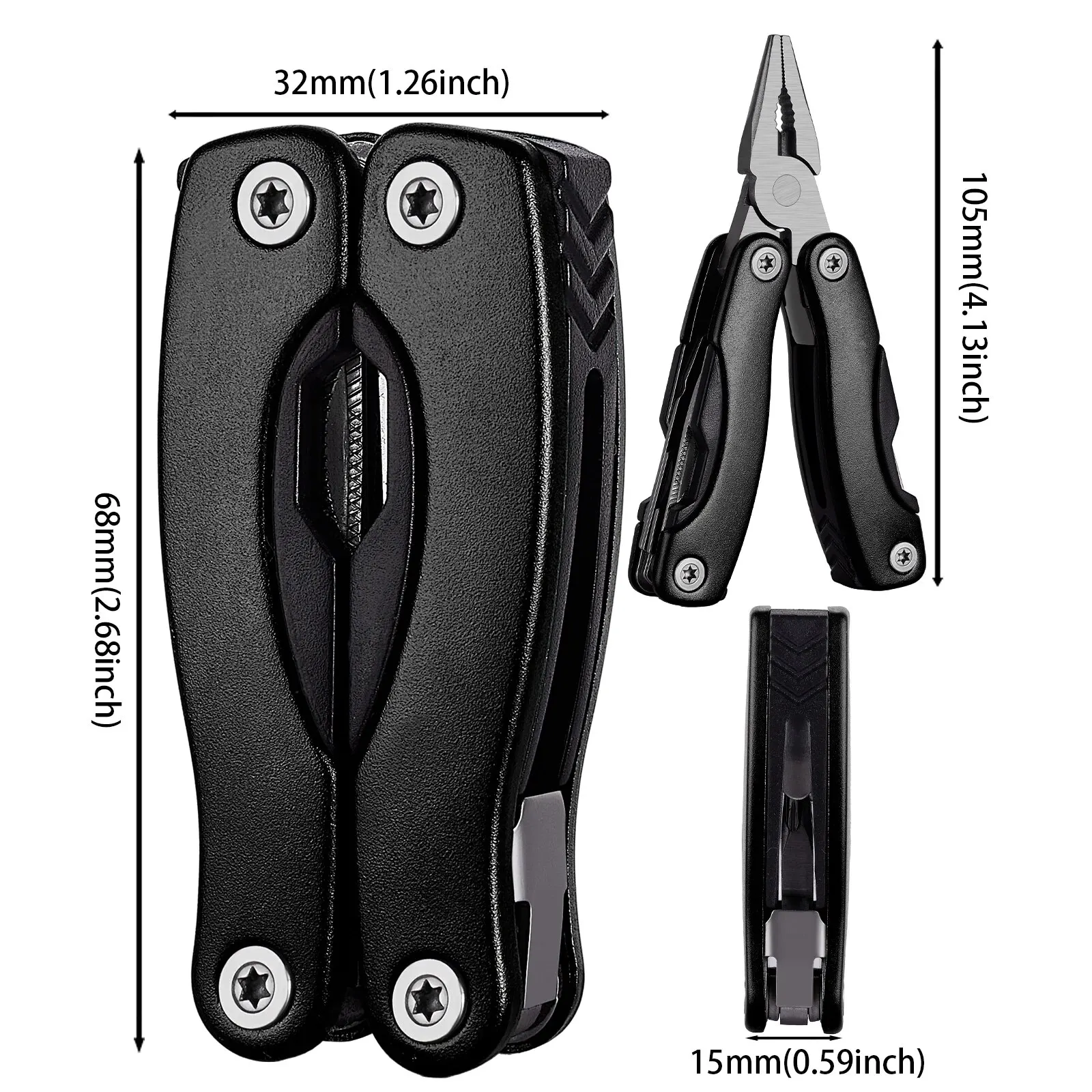 Portable Pocket Multitool Pliers Knife Screwdriver for Outdoor Survival Camping Hunting Hiking