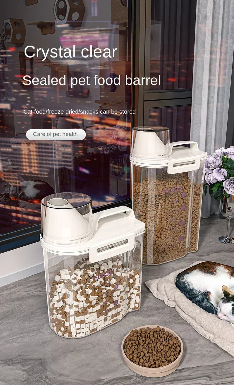 Kitchen Flour Storage Tank Food-Grade Moisture-Proof Rice Grains Sealed Barrel Insect-Proof Rice Storage Box Snack Storage Box