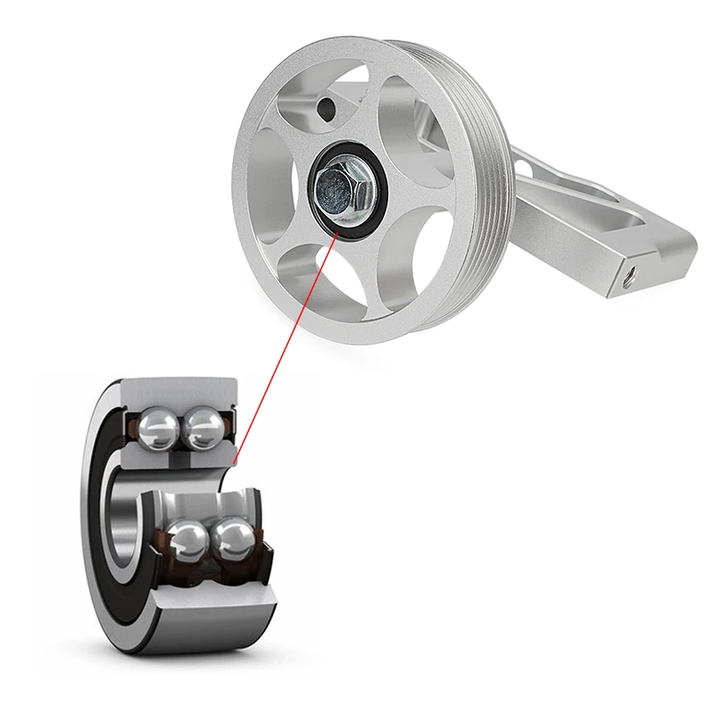 Billet Competition Air Pump Idler Bracket with Pulley For Ford Mustang 5.0 1979-1995 CNC