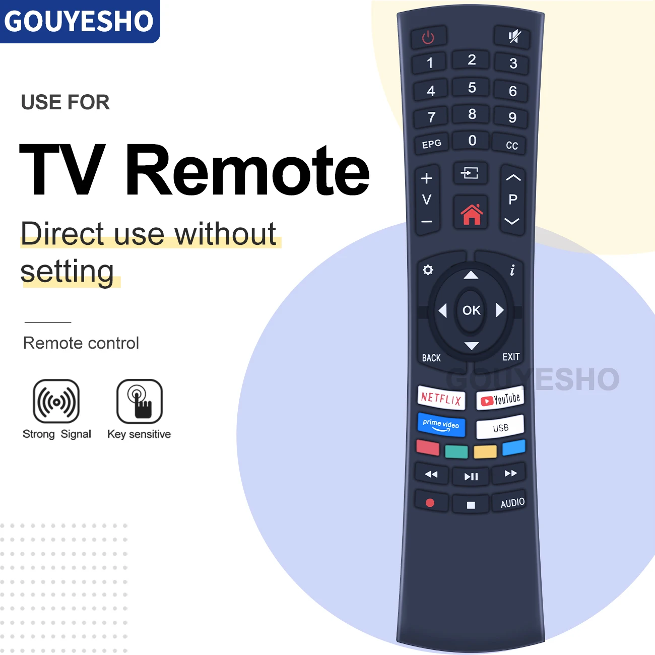 

New Remote Control for Kogan Caixun Vinchy Exclusiv ER48511 Smart LED LCD TV