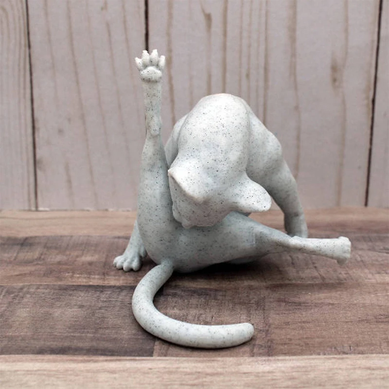 

No Shame Cat Sculpture Funny Cat Figurine Cat Figurines For Cat Lovers Cat Statues Home Decor Cat Gifts Decorative Ornaments