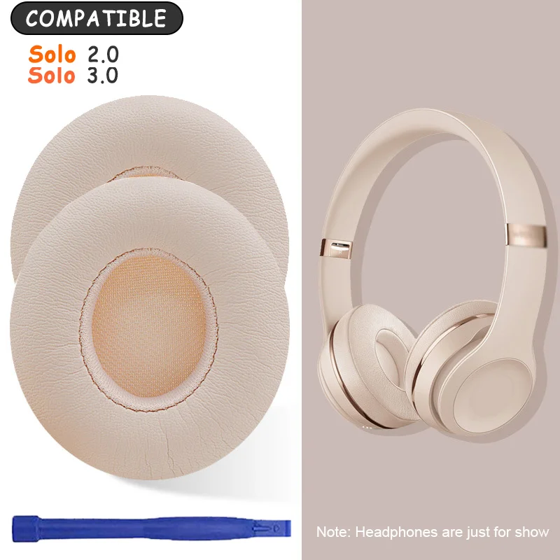 Premium Replacement Ear Pads for Beats Solo Headphones - Ultra-Comfortable Foam Cushions