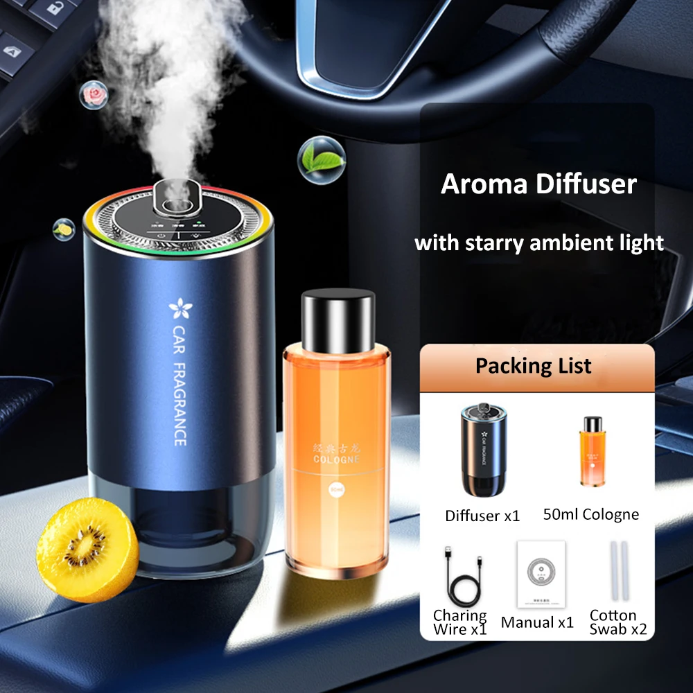 Auto Aroma Diffusor mit LED sternen klaren Umgebungs licht 50ml