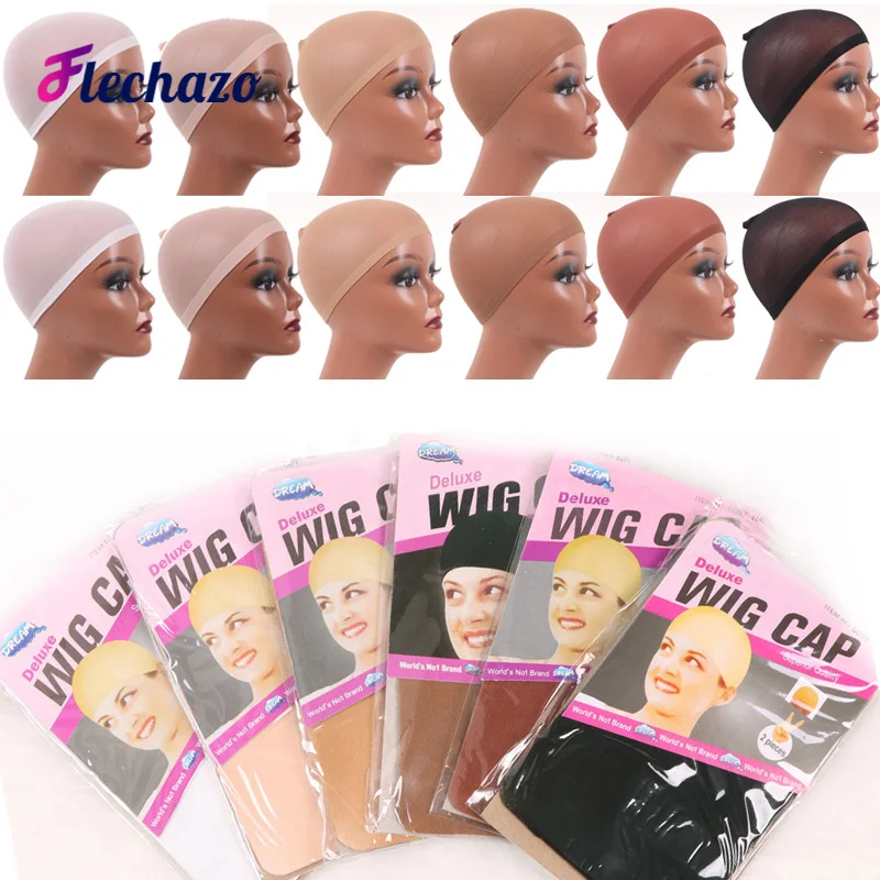 Wig Caps Hair Nets Comfy Stocking Wig Cap 1Pack 2Pieces For Halloween Fits Small And Big Heads wig caps hair nets