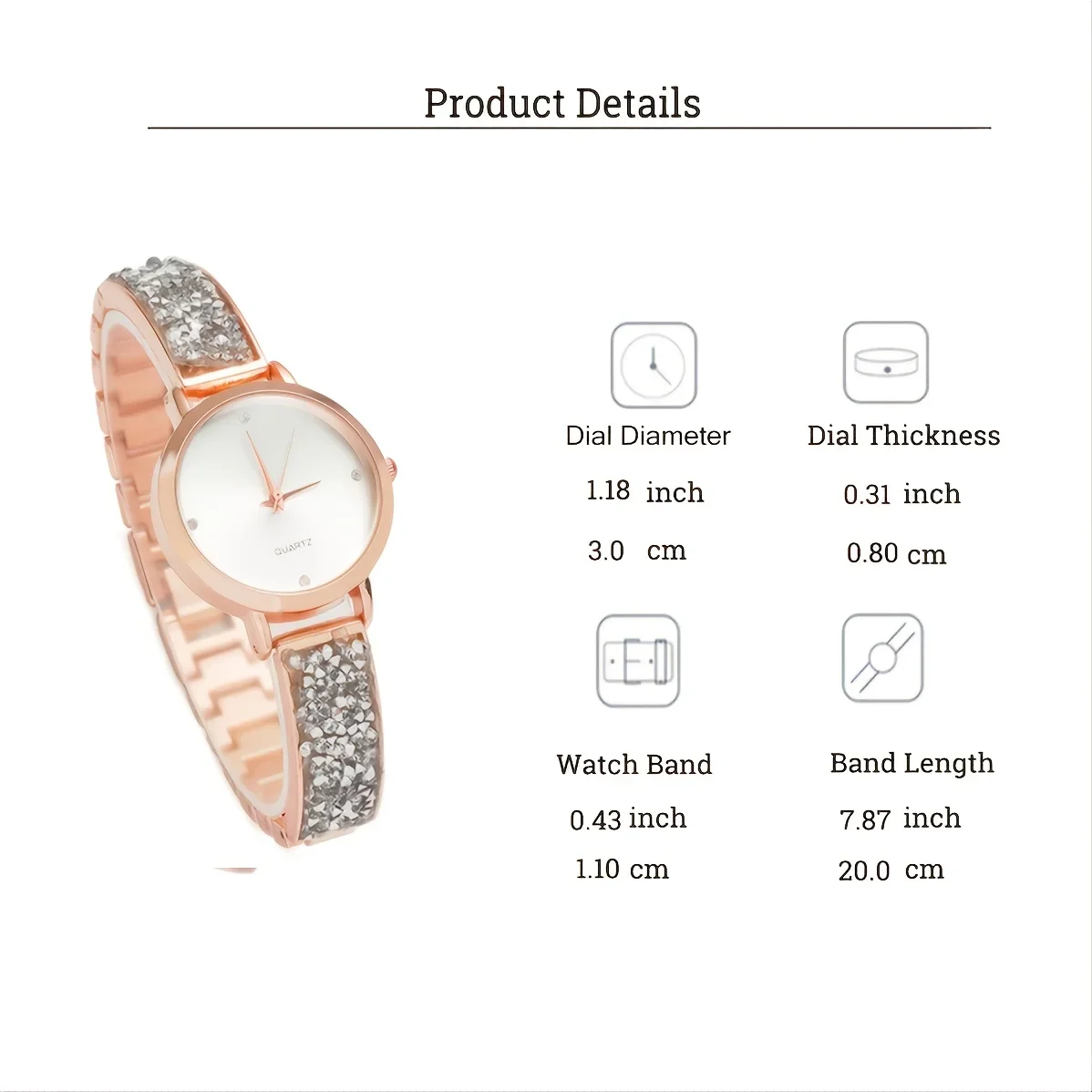 Simple Lady Quartz Watch + Bracelet Set Fancy Women Watches Jewelry Sophisticated And Stylish Women Watch Unique Ladies Watches