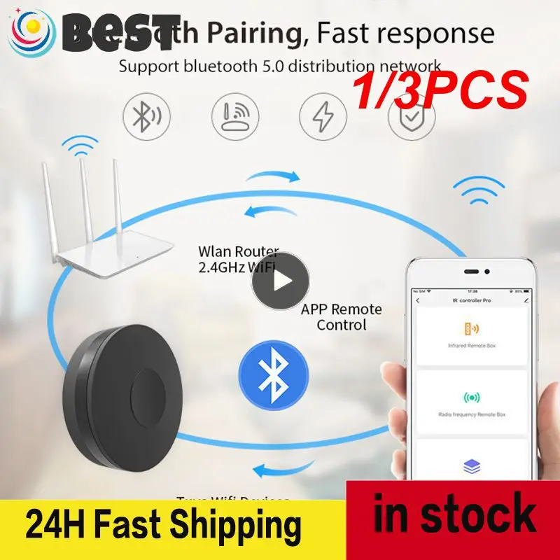 

1/3 шт. пульт дистанционного управления Tuya WiFi IR RF 315/433 МГц Универсальный для всех кондиционеров ТВ Поддержка Alexa голосовой помощник