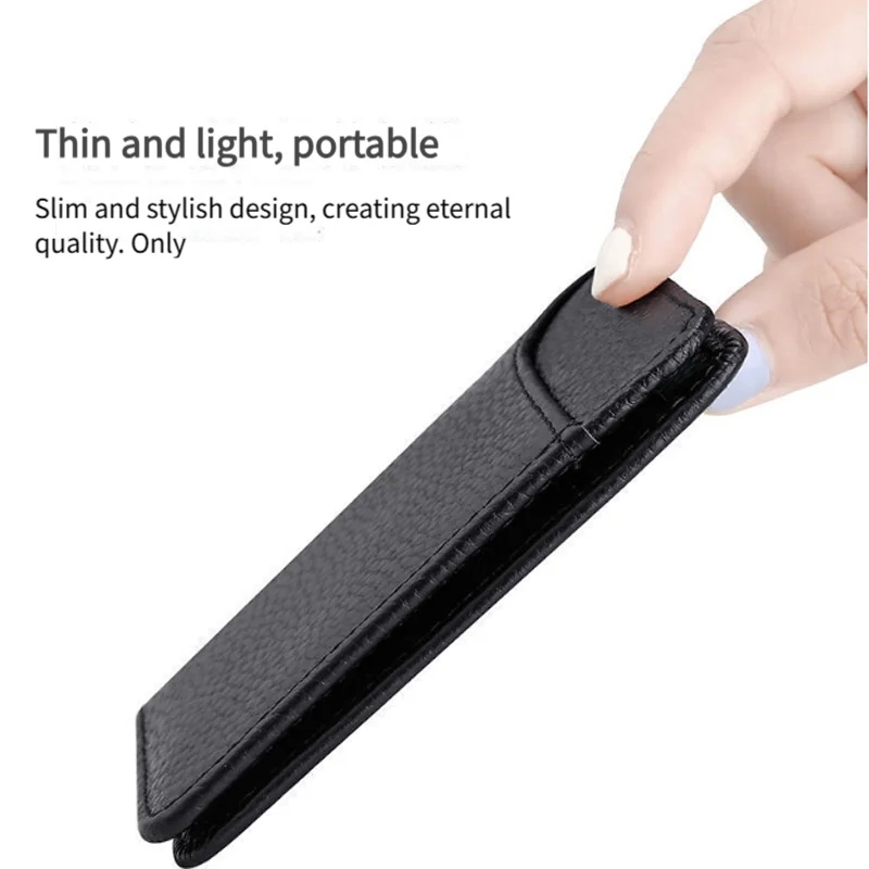 Portafoglio Portatile Ultra Sottile in PU, Mini Porta Carte di Credito, Portamonete, Porta Carte per Uomo, Portafogli Sottili e Compatti - immagine 6