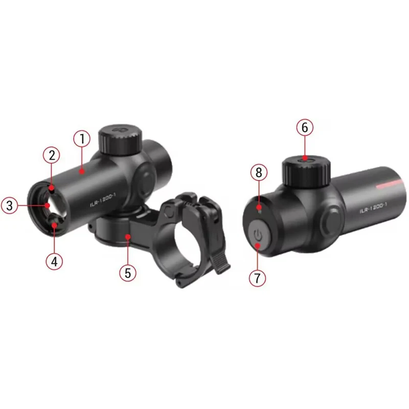 Laser Rangefinder Accessory ILR-1200-1 For Infiray Tube V2 Series LRF