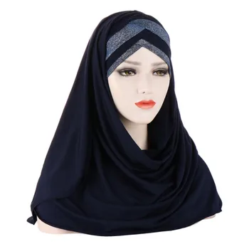 Women's Eid Al Fitr Colored Forehead Bright Scarf Hat Muslim Headband Customized Sweatband Hairband Men Sports 1