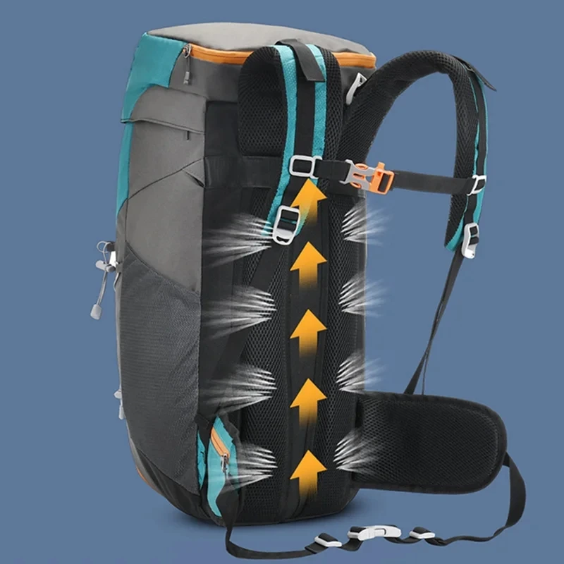 40L Outdoor Mountaineering Bag Waterproof Sports Backpack Lightweight Travel Backpack Hiking Bag Trekking Backpack for Men 2