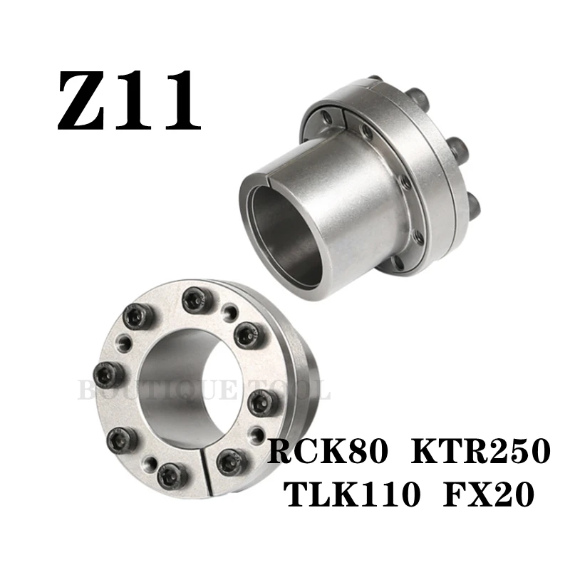 Expansion Sleeve Z11 RCK80/KTR250/TLK110/FX20 LOCK Coupling Shaft Locking Device Assembly Tension Shaft Keyless Bushing Shaft Coupler Flexible Coupling Shaft Connector Rigid Shaft Coupler