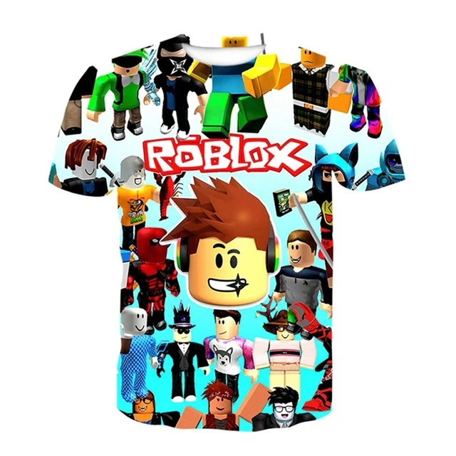 Jogo robloxing t camisa crianças kawaii 2021 ano novo estilo engraçado  verão dos desenhos animados 3d camiseta para meninos meninas do miúdo roupas  4-14 ano - AliExpress