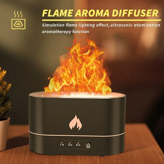 2 in 1 Aroma Diffuser Mit Flammen Effekt