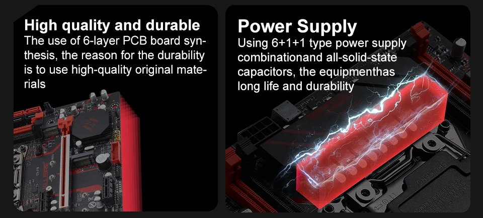 Description Picture 6 of itemKllisre X99 Motherboard with M.2 slot Support Four-channel DDR4 Memory SATA3.0 USB3.0
