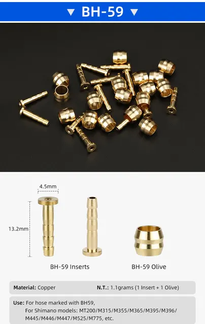 Frein A Disque Hydraulique 10 Olives Et Inserts Pour Freins