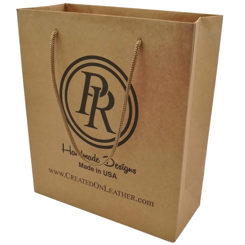 Custom logo luxury birthday small paper packaging gift bags with ribbon handles