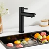 Stainless Steel Single Cold Water Sink Faucet Single Handle Bathroom Counter Basin Faucet Basin Sink Tap for Bathroom Kitchen 2