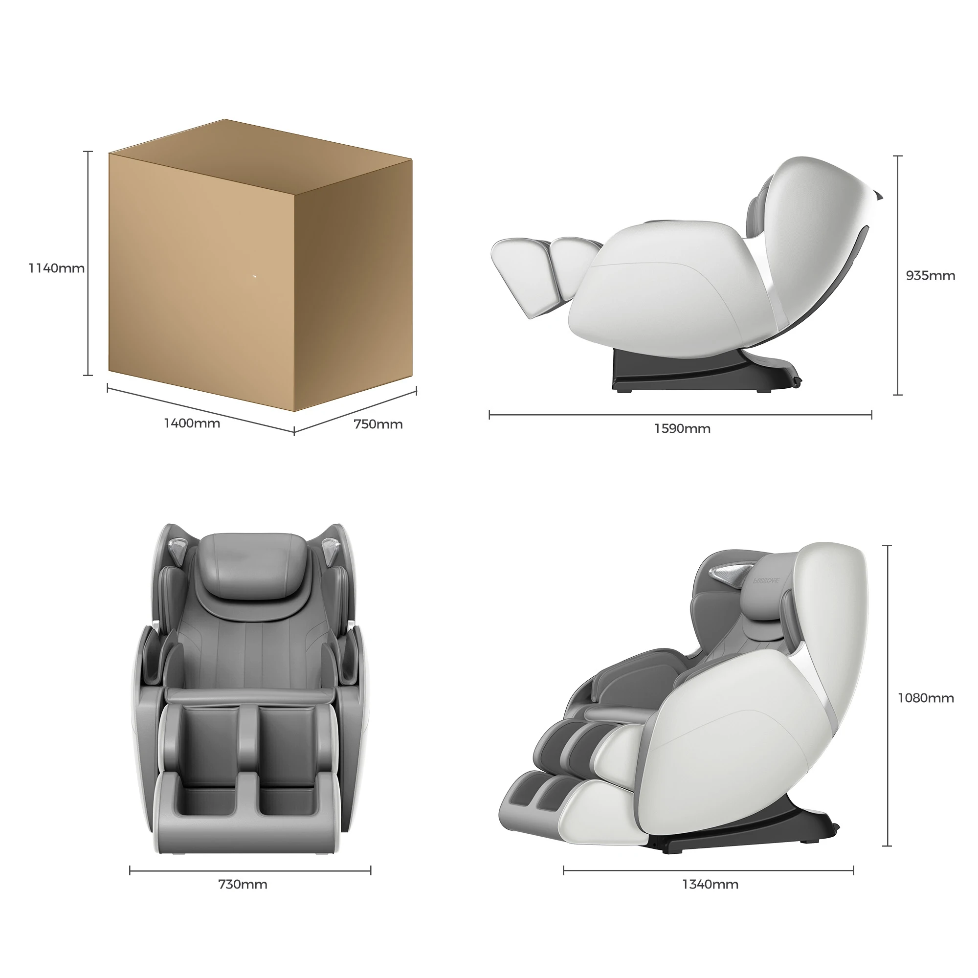 2 Year Warranty 4D SL Airbag Zero Gravity full body Massage Chair Home 3D Office Foot Roller Shiatsu Office Chair Massage Sofa 6