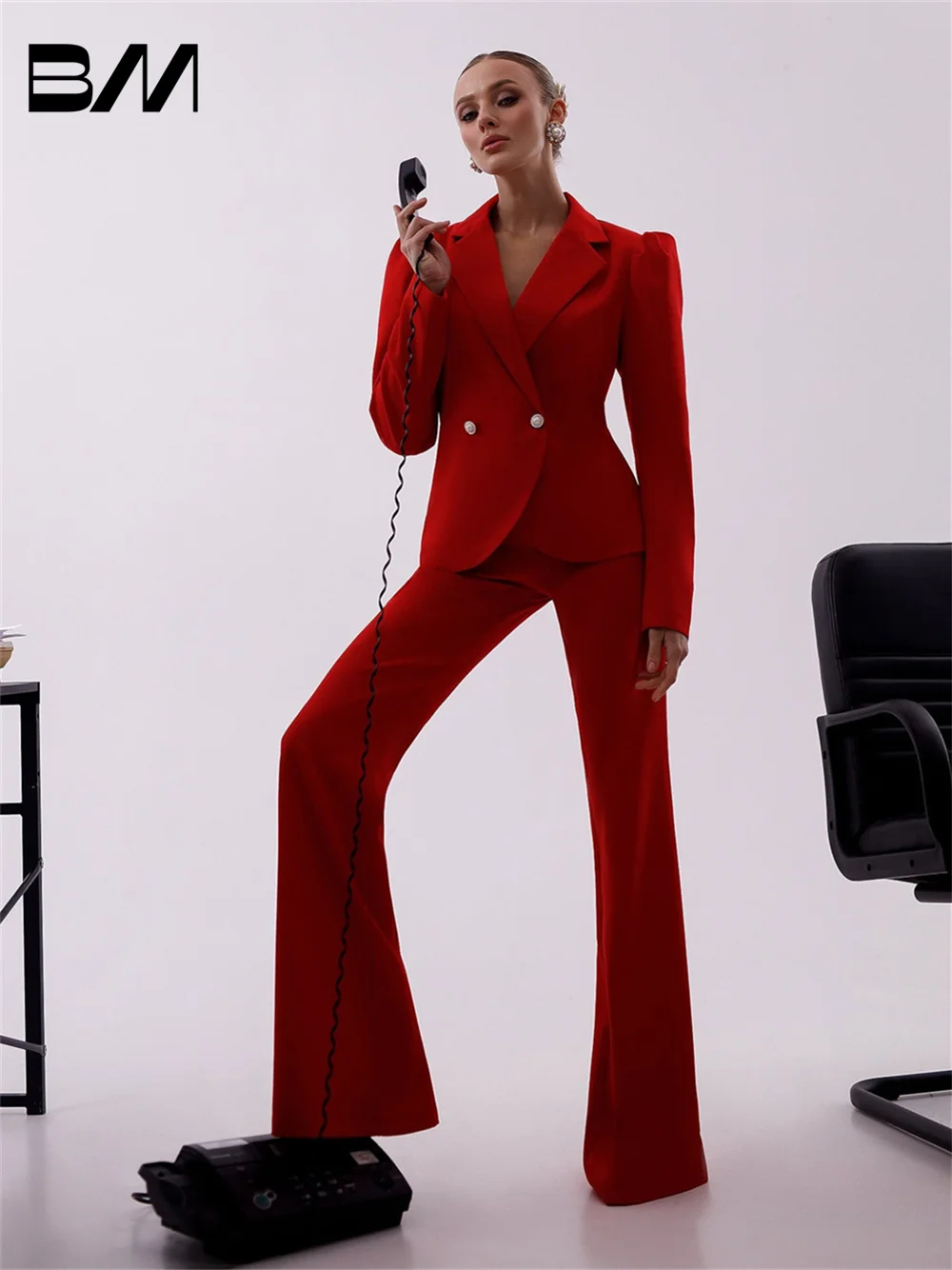 Classic V-neck Women Pant Suits Spring Summer Office Suit Double Breasted Business Suits Wedding Tuxedo Blazer Customized