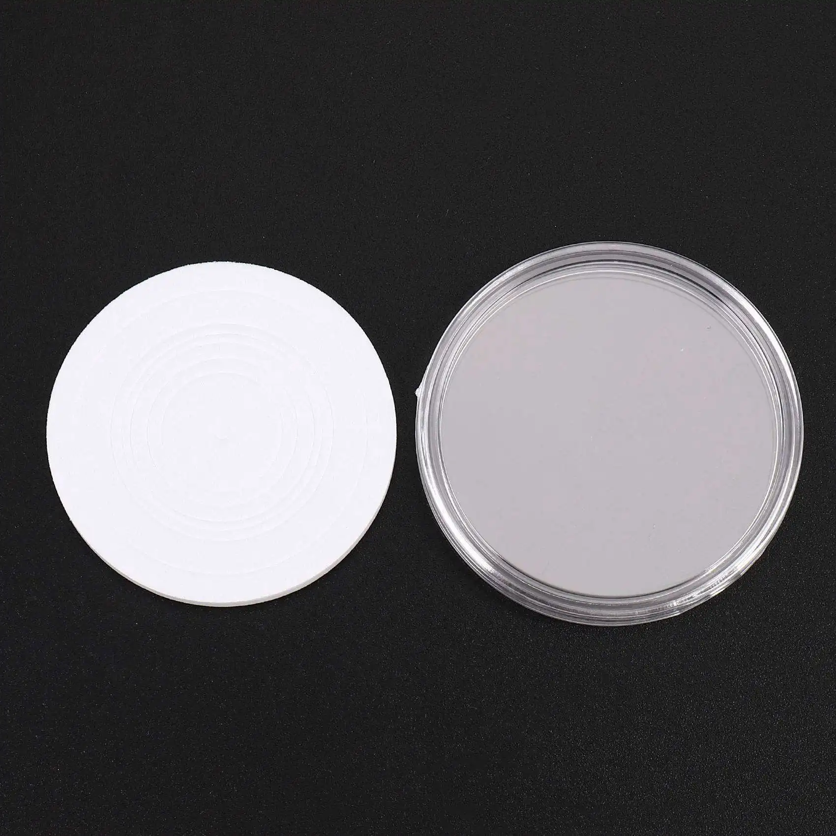 3X 46 Mm 코인 캡슐 플라스틱 원형 코인 홀더 케이스 및 7 크기 (16/20/25/27/30/38/46Mm) 가스켓 보호