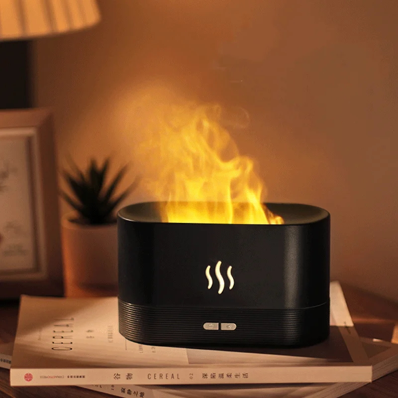 

Diffuser Aroma Essential Oil Fire Flame Humidifier Air Humidifiers