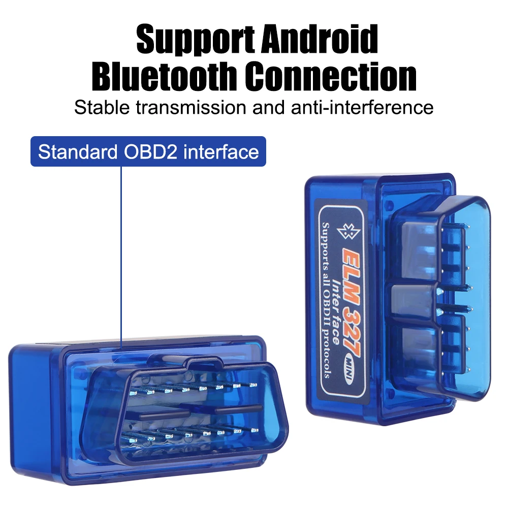 Bluetooth Car Diagnostic Scanner OBD2 Adapter for IOS Android