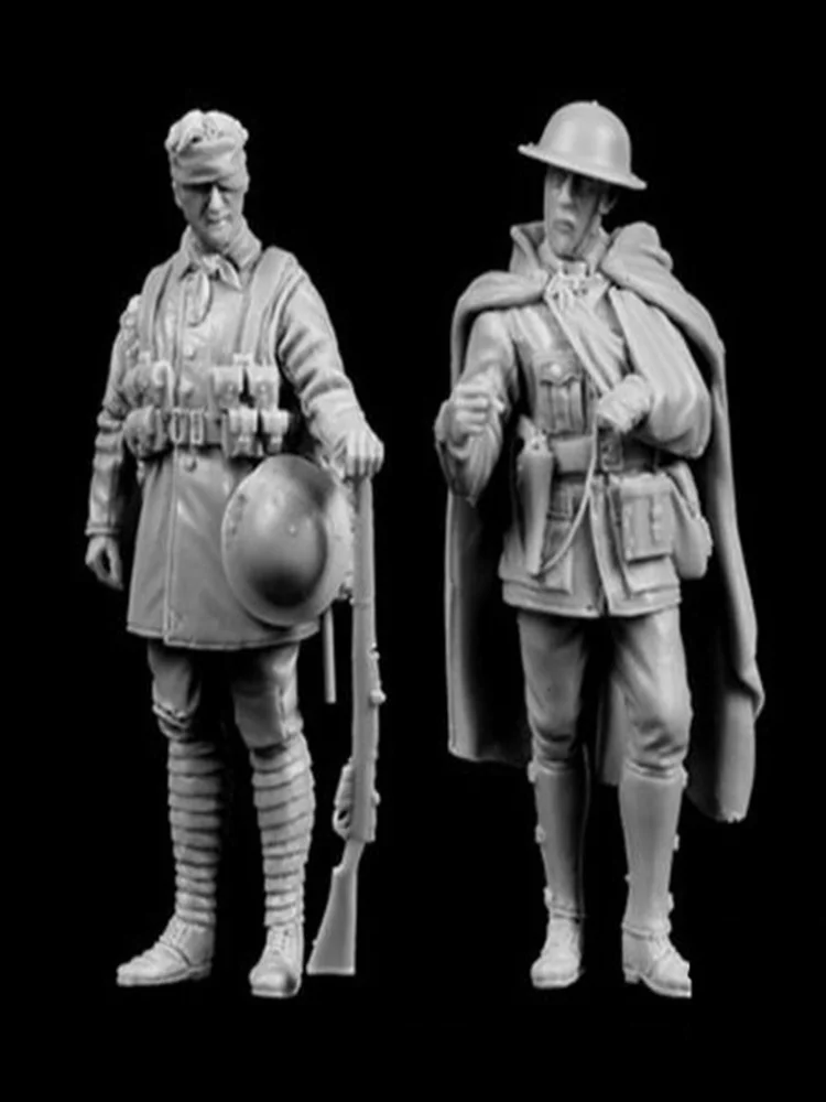 

New Unassembled 1/35 ancient warrior stand include 2 Resin Figure Unpainted Model Kit