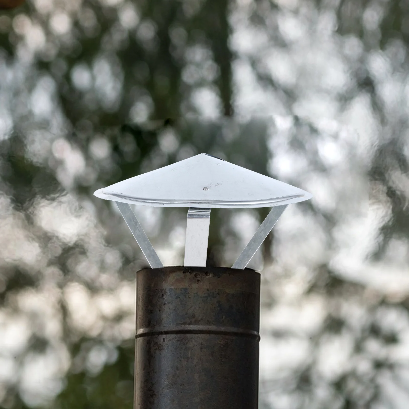 Mushroom Shaped Stainless Steel Rainproof Smokestack Cover Ventilation Cap For Chimney Accessories Durable Flue Pipe Protector