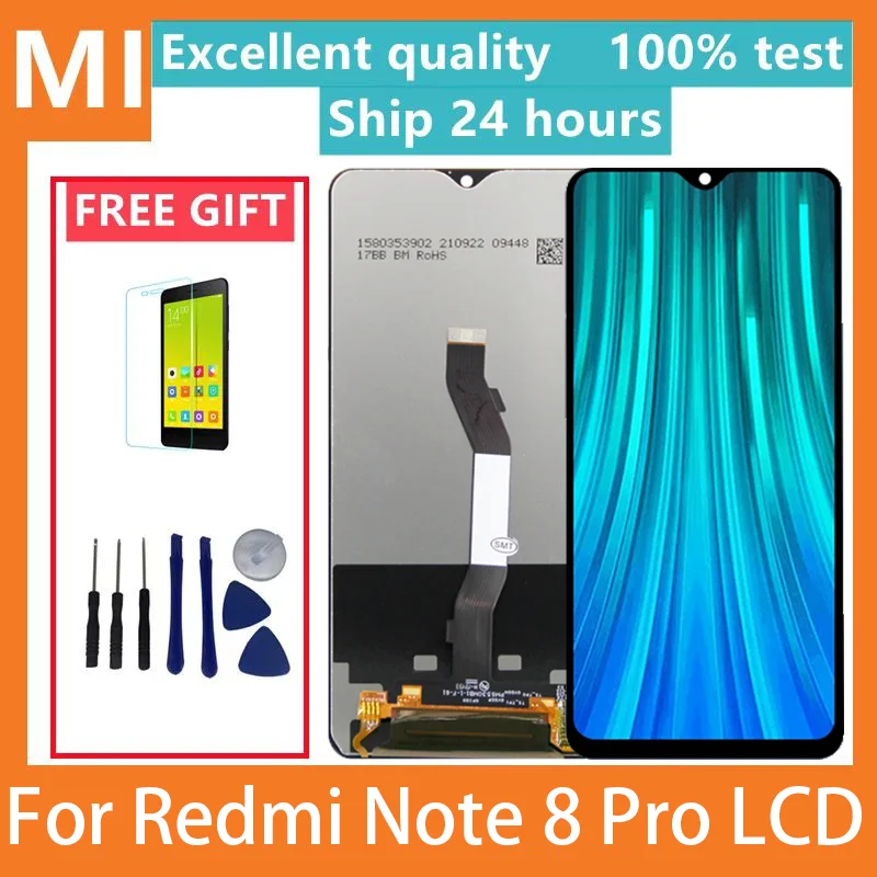 

6.53" Screen For Xiaomi Redmi Note 8 Pro M1906G7I M1906G7G 2015105 Lcd Display Touch Screen For Redmi Note 8 Pro Replacement