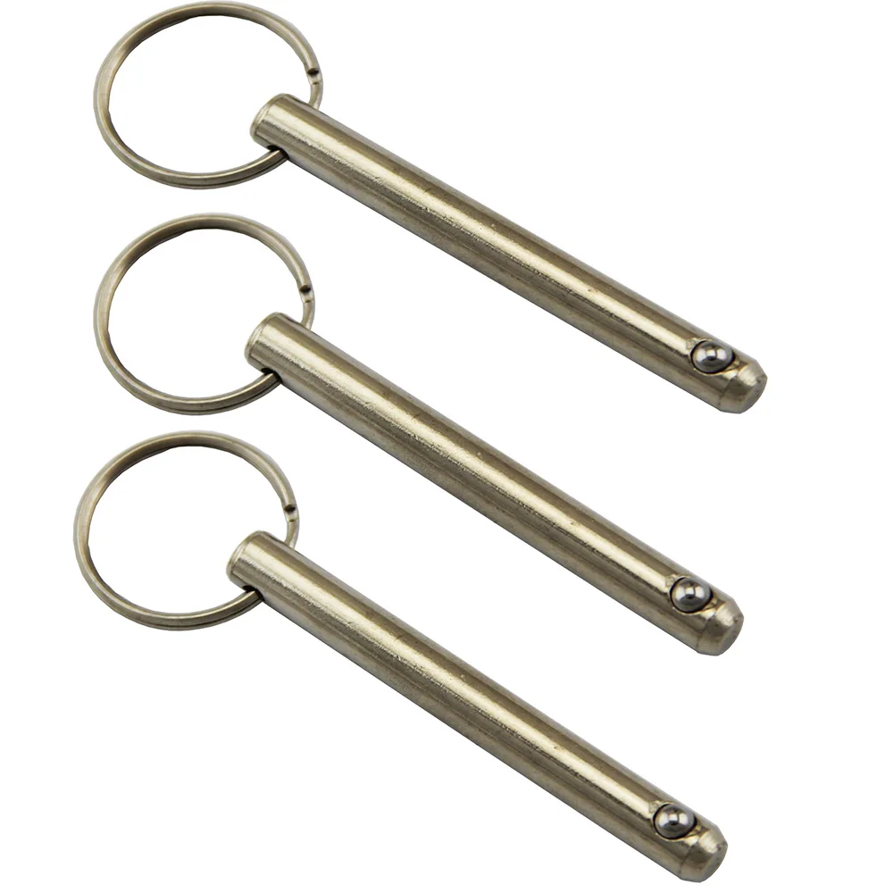 10PCS Quick Release Push / Pull Ball Lock Pins With Sprung Ball End 8mm 10mm