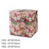 1/3/5PCS Flower Storage Bag Thickened Double Zipper Clothes Quilt Storage Bag Waterproof Moistureproof Moving Packing Bag 6