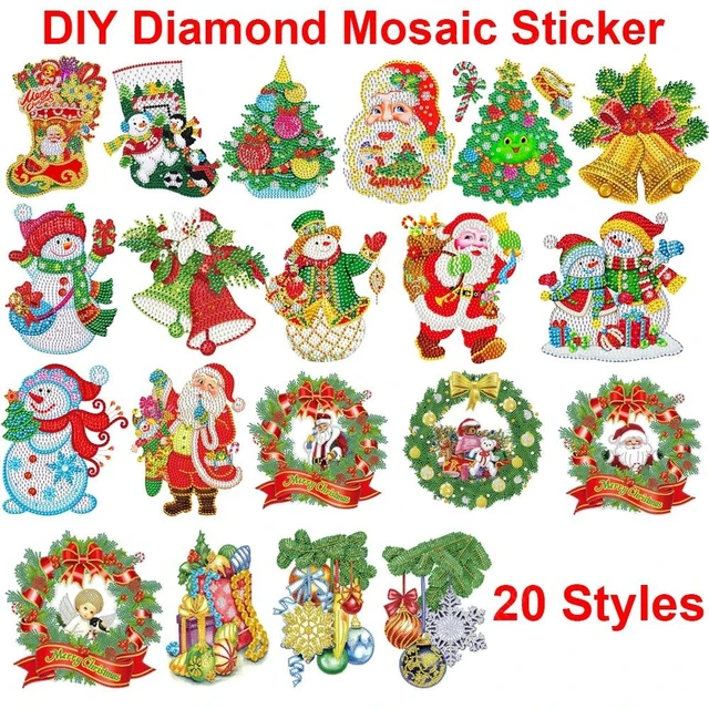 Diy Diamond Painting Stickers Full Drill Cartoon Christmas Santa Diamond  Art Mosaic Craft Sticker Kit Home Decor Kids Gift Toys - Diamond Painting  Cross Stitch - AliExpress