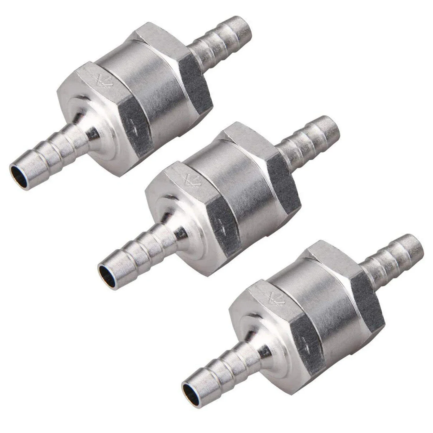 Car Motorcycles Ships Fuel Non Return One Way Check Valve 6/8/10/12 mm Aluminium Alloy one-way valve oil circuit check valve