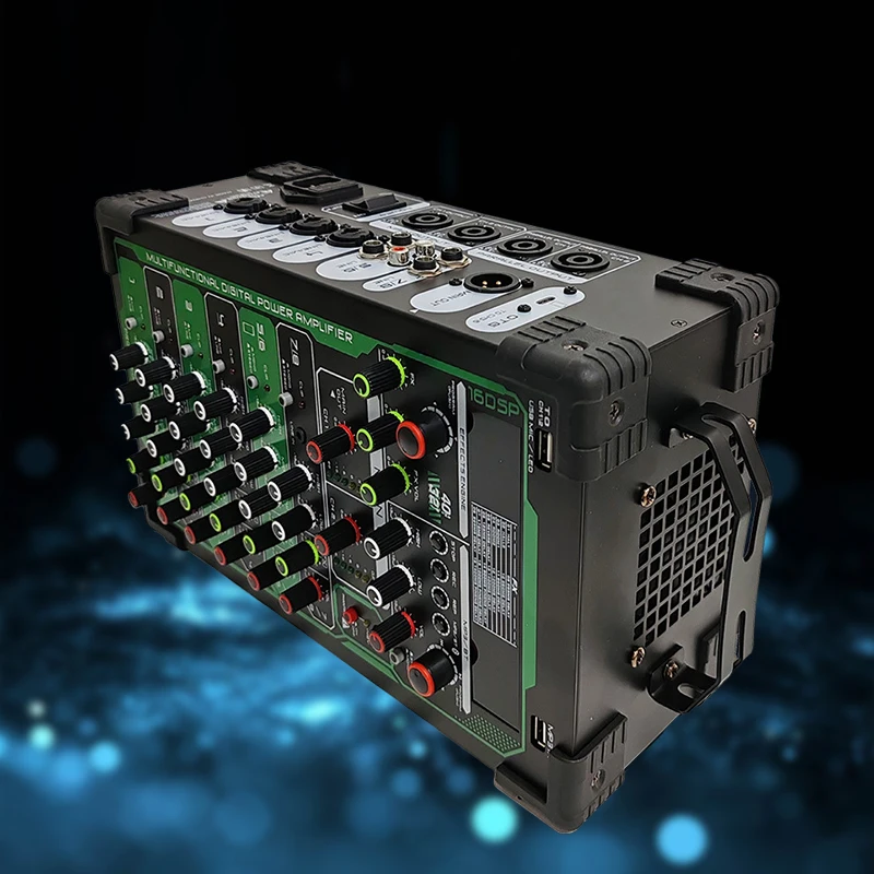 Rechargeable Battery 10000mAh Portable 8 Channel Mixing Combination Dj Karaoke Console Controller Audio Mixer Sound System