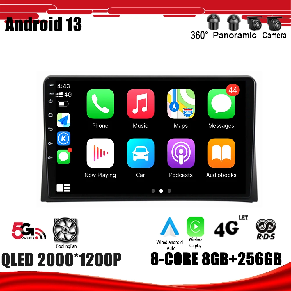 

for Volkswagen Multivan T5 2003 - 2015 Android 13 Car Radio Multimedia Player GPS Navigation DSP Carplay No 2 Din WIFI