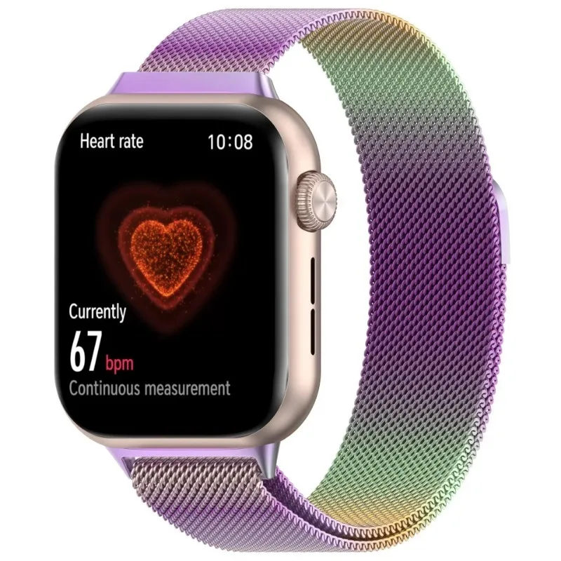 Milanese Magnetic Stainless Steel Business Watchband Bracelet - Adjustable Metal Loop Strap