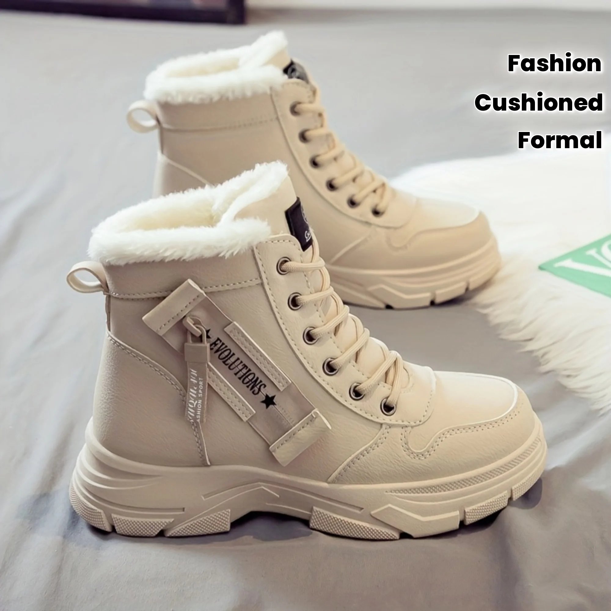 Women's Ankle Boot, Short Boot, Winter Boot with Thick Lining and Insulation, Stylish and Versatile, Thick-Soled Winter Boot - AliExpress 322