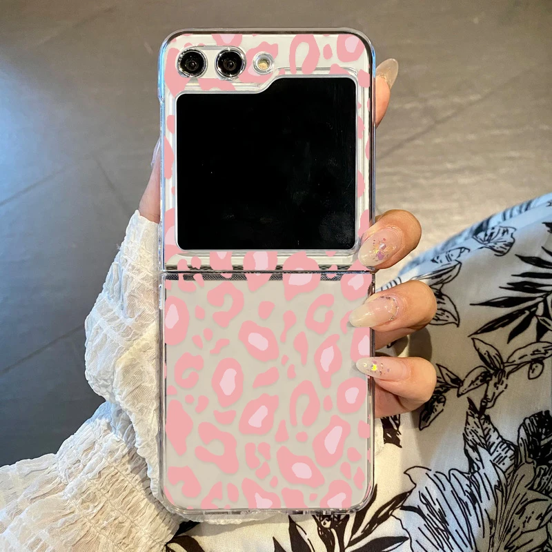 Leopard Print Clear Hard PC Luxury Shockproof Phone Case