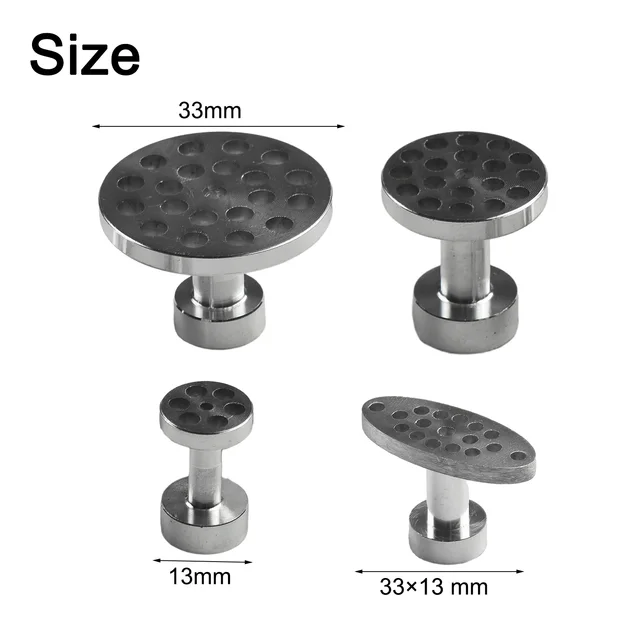 Aluminum Puller Tabs Silver Aluminum Dent Repair Tools Interior Parts Puller Tabs Remover Dent Repair None Brand New Practical 2