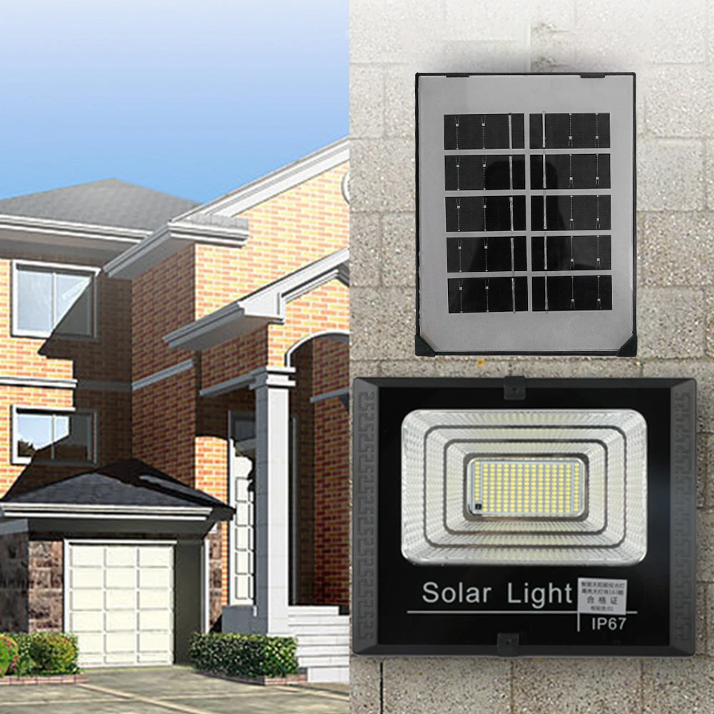 Solar Flood Lights 25w 100w 30w 200w LED Solar Powered Spotlight Outdoor Waterproof Reflector Solar with Remote Control IP67