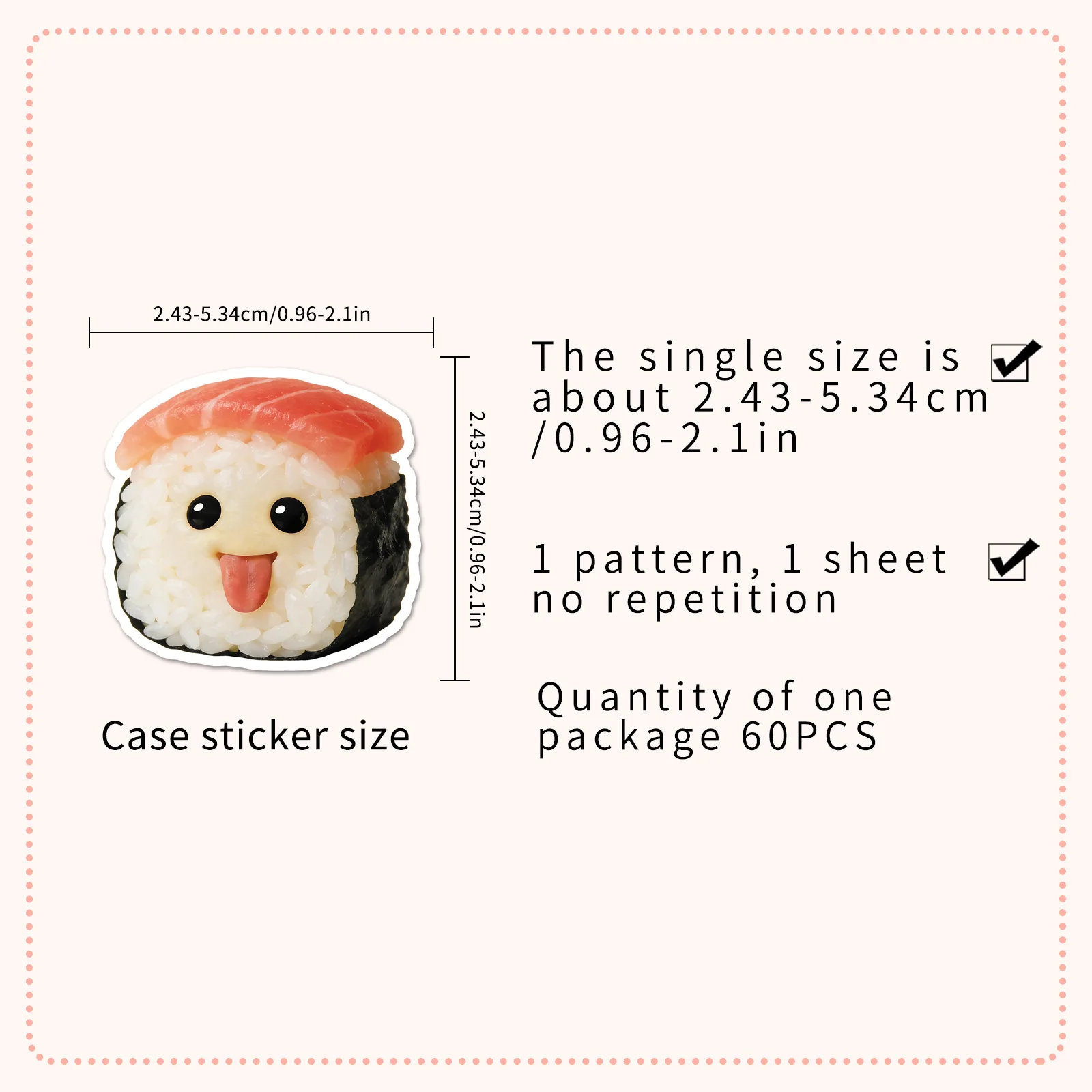 60PCS 추상 음식 재미 감정 그래피티 스티커 방수 장식 DIY 휴대폰 케이스 헬멧 기타 노트북용