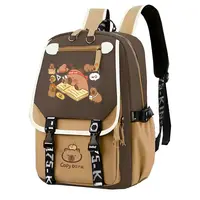 Kawaii Capybara Computer Backpack College School Casual Daypack Teens Bag Large Capacity Adjustable Strap Schoolbag For Gifts 1