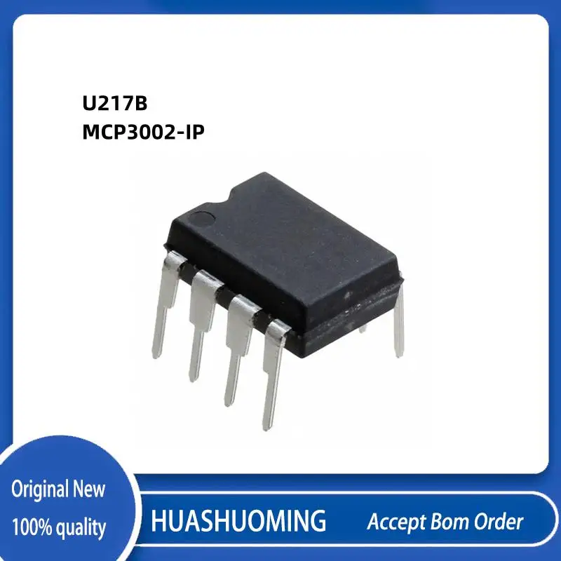 

2Pcs/Lot U217B U217 MCP3002-I/P MCP3002 MCP3002-I DIP8