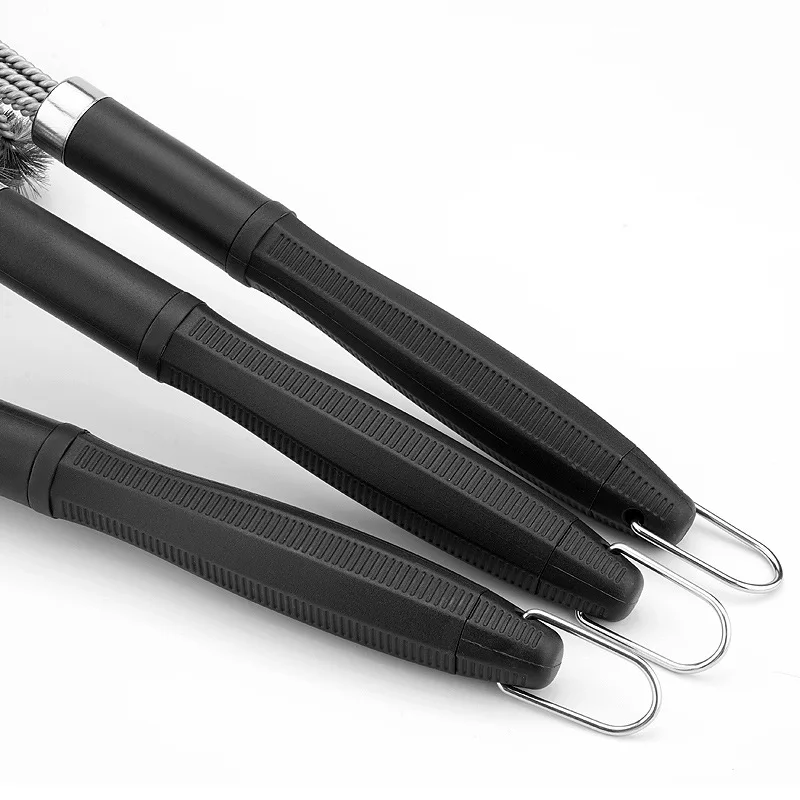 Description Picture 5 of item3-in-1 Grill Cleaning Brush BBQ Tool - Stainless Steel Barbecue Cleaner Brush Set Best BBQ Accessories for Kitchen