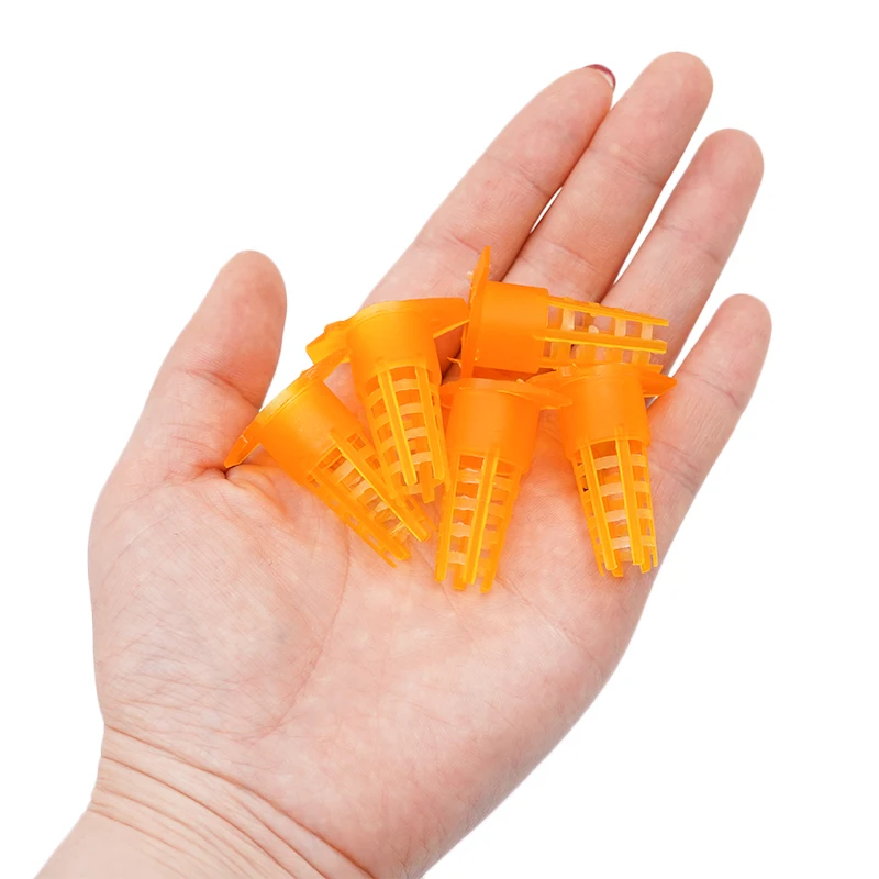 Beekeeping Tools Bee Queen Cages 50Pcs Plastic Bees Protective Cover Cell Protector Cages Bee Queen Cage Beekeeping Equipments Apiculture Supplies