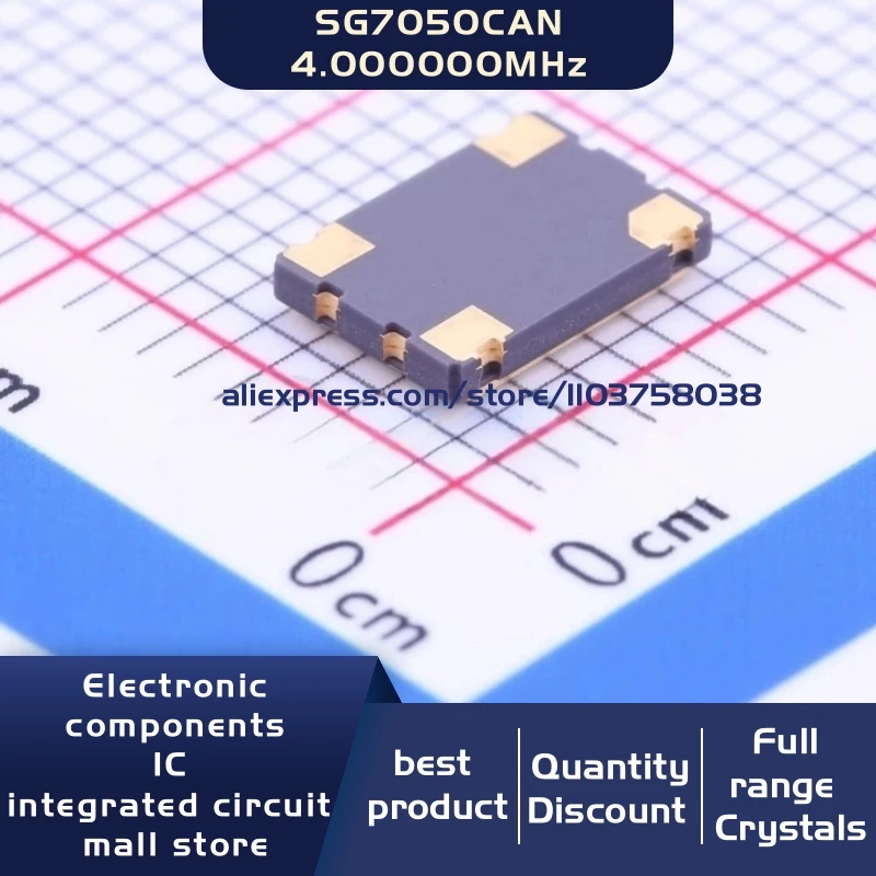 50 개/몫 X1G0044810051 SG7050CAN 4.000000MHz TJGA 4MHZ 7050 4P cmos 크리스탈 발진기 공진기 4SMD 재고 있음