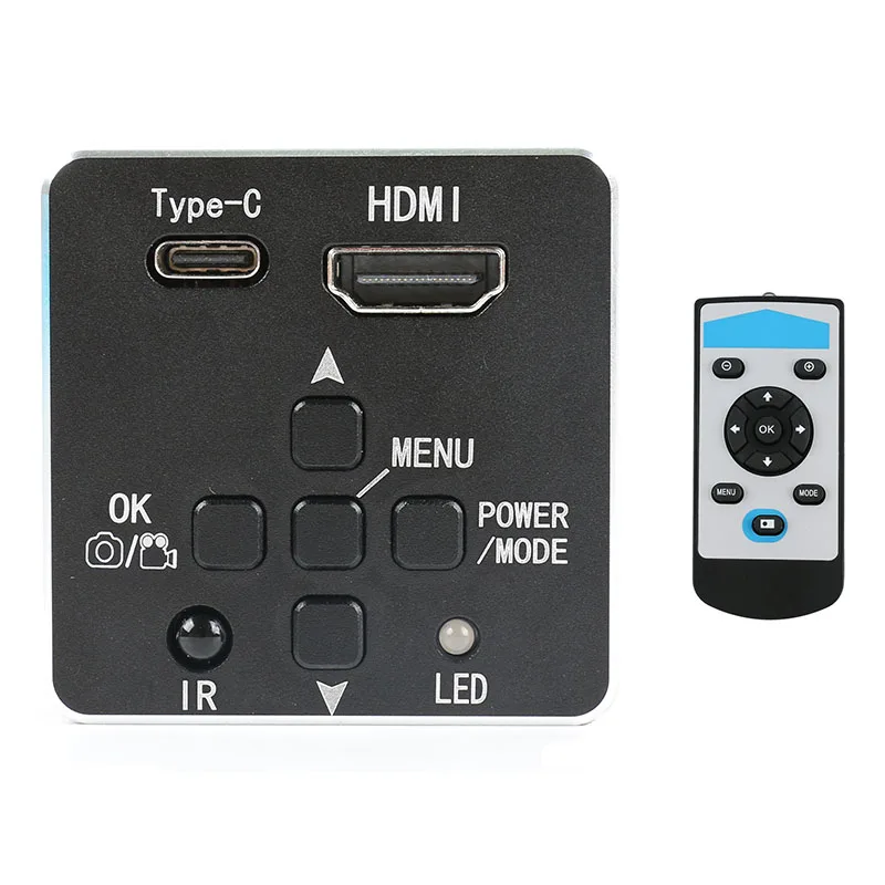 60MP 1080P 4K HDMI 타입-C PC 산업용 전자 비디오 현미경 카메라 디지털 줌 1-5X 휴대폰 CPU PCB 납땜 수리용