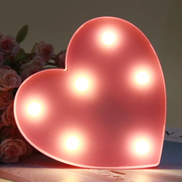 Letras Decorativas Del Alfabeto, Luces Led Luminosas De 16cm De Altura, Cc  De 3v, Batería Para Decoración, Fiesta Nocturna, Dormitorio De Bebé - Letras  Y Números Decorativos - AliExpress