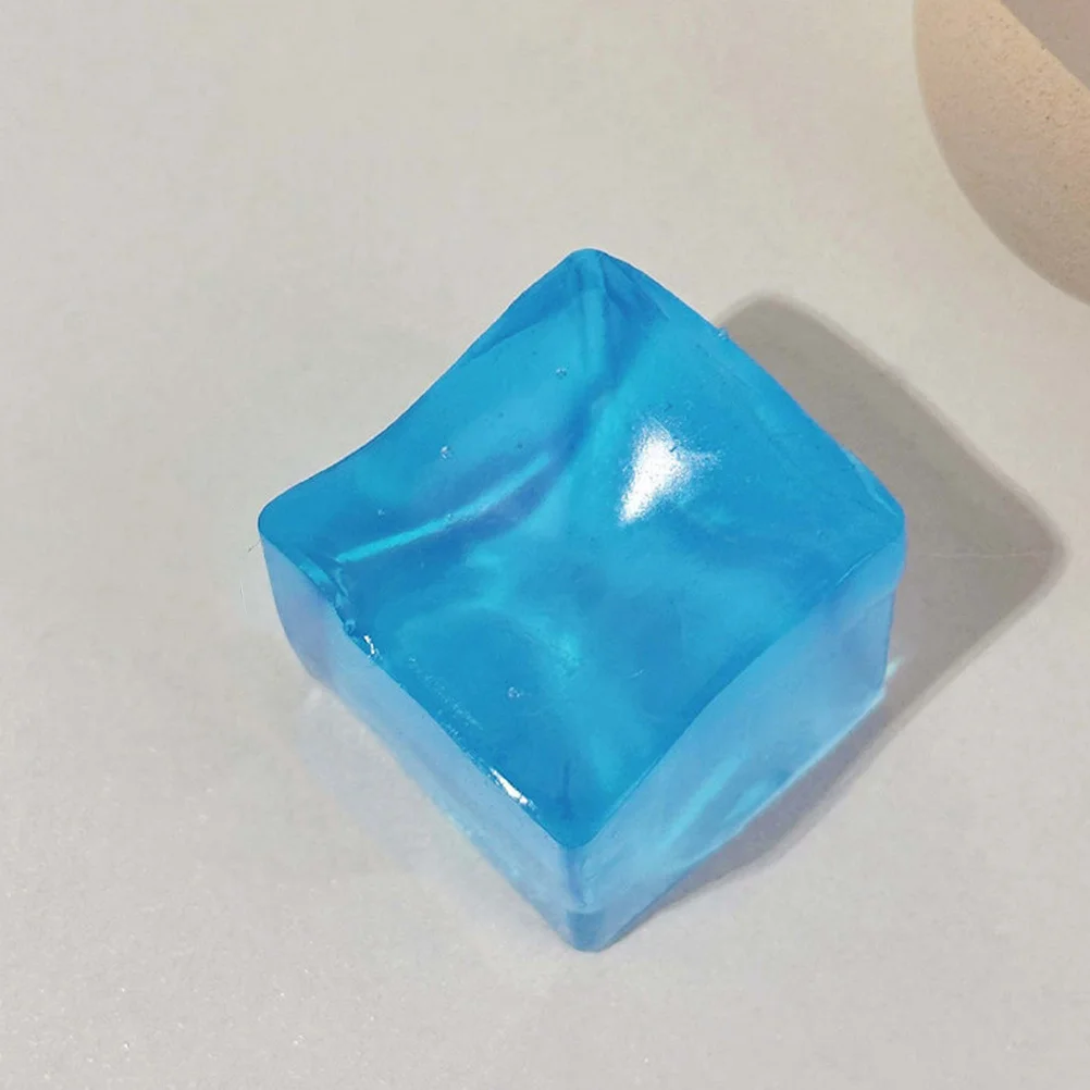 

Кубик льда 20 шт., Сжимаемый кубик льда для желе, в форме кубика льда, сжимаемая музыка, декомпрессионная детская игрушка из ПВХ, релаксация