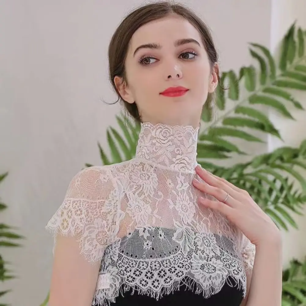 Polyester Yarn Lace Detachable Collar Shawl for Women